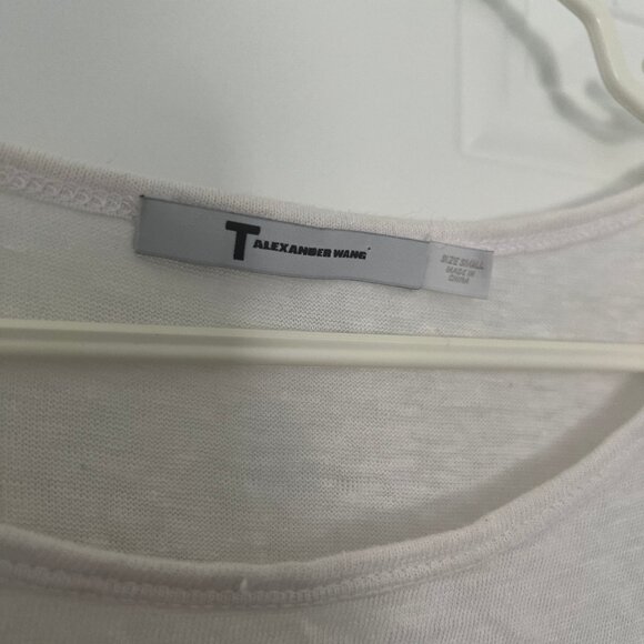 T By Alexander Wang Linen T-Shirt - Picture 2 of 3